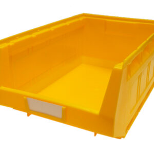 6 Plastic Parts Bins In Yellow - Plastic Bin Kit 2005 (Pack of 6). WxDxH: 303X485X190mm Yellow _SKU-13020413