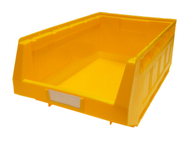 6 Plastic Parts Bins In Yellow - Plastic Bin Kit 2005 (Pack of 6). WxDxH: 303X485X190mm Yellow _SKU-13020413