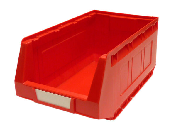 Red Stackable Storage Parts Bins - Plastic Bin Kit 2004 (Pack of 12). WxDxH: 207X345X165mm Red _SKU-13020432