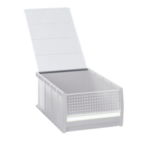 Clear Part Bin Lids - Bottbox Lid (Pack of 6). WxDxH: 253X274X4mm Transparent _SKU-13022034