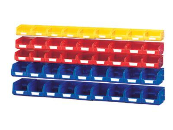 Small Parts Boxes - Plastic Bin Kit Mixed (Pack of 45). Mixed Colours _SKU-13031092