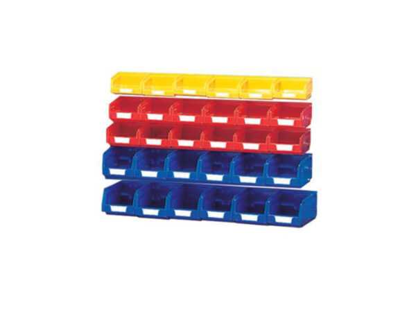 Small Parts Containers - Plastic Bin Kit Mixed (Pack of 30). Mixed Colours _SKU-13031106