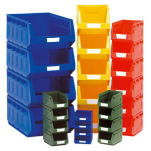 Small Component Boxes - Plastic Bin Kit Mixed (Pack of 27). Mixed Colours _SKU-13031196