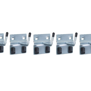 Perfo Extended Hook 25mm Dia 6mm - Pack of 5. WxDxH: 60X25X60mm Zinc Plated _SKU-14001117
