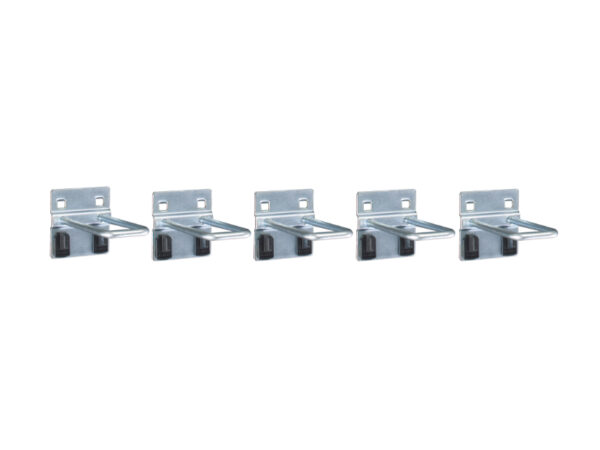 U Holder for Pegboard - L 100 / W 40mm Dia 6mm (Pack of 5). WxDxH: 60X111X60mm Zinc Plated _SKU-14010034