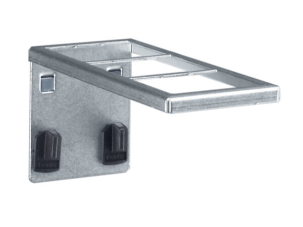 Perfo Combined Holder (Upper Part) with Wide Backplate. WxDxH: 60X153X70mm Zinc Plated _SKU-14022009