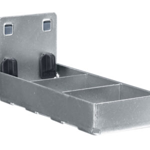 Perfo Combined Holder - Lower Part - with Wide Backplate. WxDxH: 60X153X70mm Zinc Plated _SKU-14022010