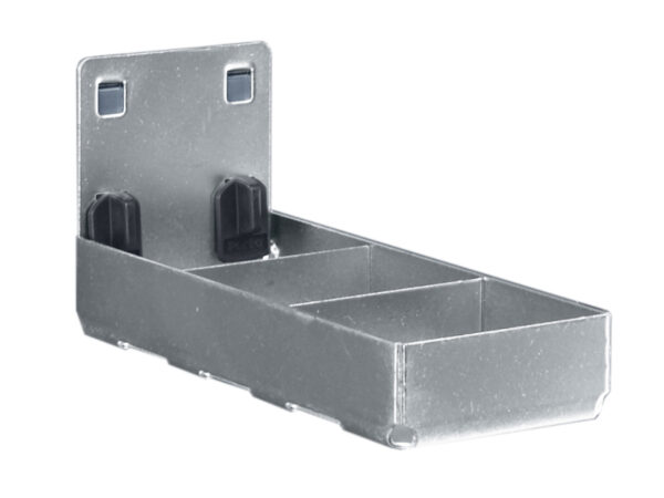 Perfo Combined Holder - Lower Part - with Wide Backplate. WxDxH: 60X153X70mm Zinc Plated _SKU-14022010