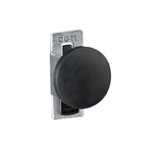 Tool Pegboard Magnet Holder - Dia 40mm. WxDxH: 25X28X60mm Zinc Plated/Black _SKU-14022035