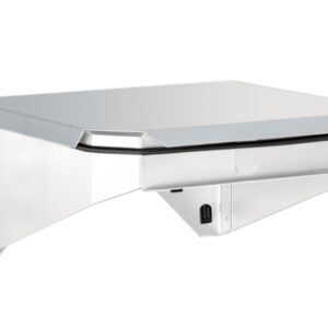 Perfo Rubbish Bag Holder Upper with Lid, for 60-120 Litre Bags. WxDxH: 350X340X175mm Ral 7035 _SKU-14022036.16V