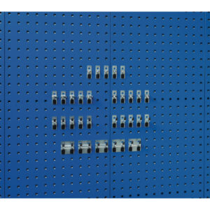 Tool Pegboard - Perfo Hook Kit 30 Piece. WxDxH: 380X140X140mm Zinc Plated _SKU-14031413