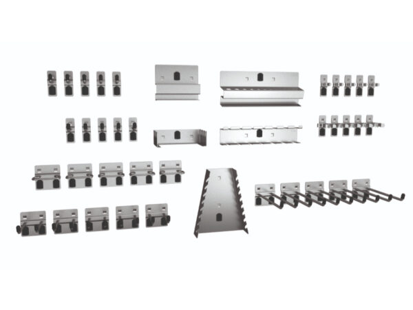 Tool Pegboard - Perfo Hook Kit 40 Piece. WxDxH: 380X140X140mm Zinc Plated _SKU-14031414