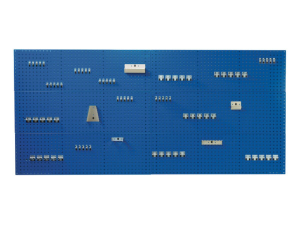 Pegboard Tool Organisation - Perfo Panel And Hook Kit with 6X 1. 5M Panels And 80 Piece Hook Kit. WxDxH: 1500X200X3000mm In 4 Colours _SKU-14031425.11