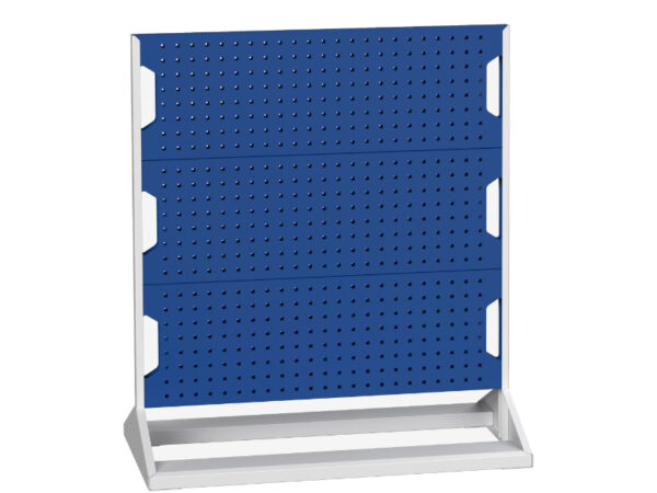 Double Sided Freestanding Pegboard Stand - Perfo Panel Rack Double Sided with 6 Panels. WxDxH: 1000X550X1125mm Ral 7035/5010 _SKU-16917100.11V