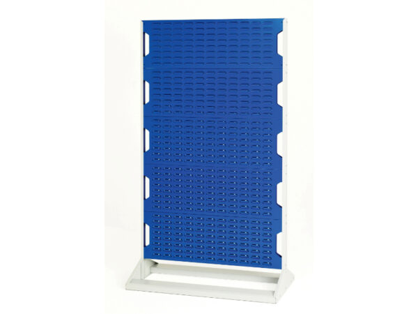 Louvre Panel Rack Single Sided - 5 Panels. WxDxH: 1000X550X1775mm Ral 7035/5010 _SKU-16917127.11V