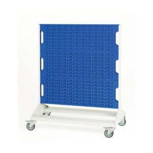 Louvre Panel Trolley Double Sided - 6 Panels. WxDxH: 1000X550X1250mm Ral 7035/5010 _SKU-16917170.11V
