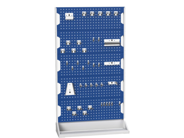 Bott Perfo Panel Rack - Perfo Panel Rack Single Sided And Hook Kit with 5 Panels, 40 Piece Hook Kit. WxDxH: 1000X550X1775mm Ral 7035/5010 _SKU-16917302.11V