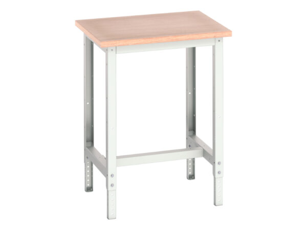 Height Adjustable Work Bench - with Multiplex Worktop. WxDxH: 700X600X780-930mm Ral 7035 _SKU-16921500.16