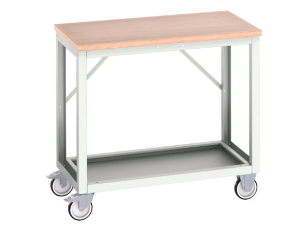 Verso Mobile Workstand with Multiplex Worktop - WxDxH: 1000X600X930mm Ral 7035 _SKU-16922102.16