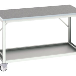 Bott Mobile Work Station - Verso Mobile Workstand with Lino Worktop. WxDxH: 1500X800X930mm Ral 7035 _SKU-16922113.16