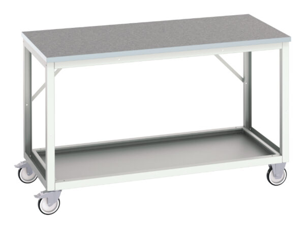 Bott Mobile Work Station - Verso Mobile Workstand with Lino Worktop. WxDxH: 1500X800X930mm Ral 7035 _SKU-16922113.16