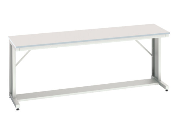 Bott Verso Cantilever Work Bench - with Mfc Worktop. WxDxH: 2000X600X780mm Ral 7035 _SKU-16922309.16