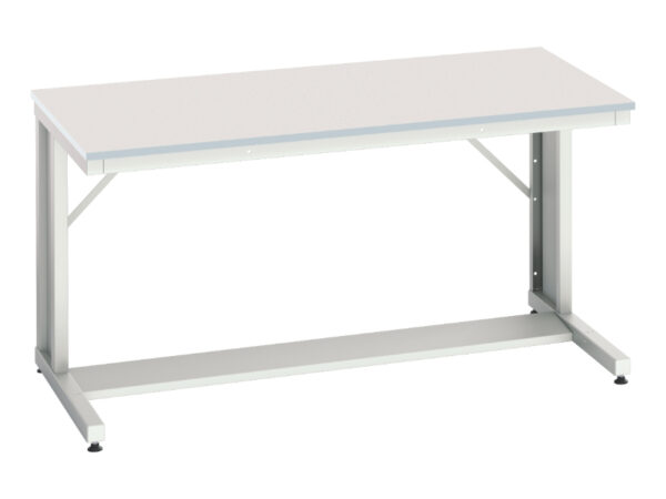 Mfc Worktop Bench - Verso Cantilever Bench with Mfc Worktop. WxDxH: 1500X800X780mm Ral 7035 _SKU-16922325.16
