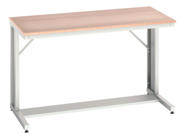 Bott Verso Cantilever Bench with Multiplex Worktop - WxDxH: 1500X800X930mm Ral 7035 _SKU-16922326.16