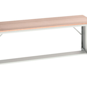 Strong Metal Work Table - Multiplex Worktop. WxDxH: 2000X800X780mm Ral 7035 _SKU-16922328.16