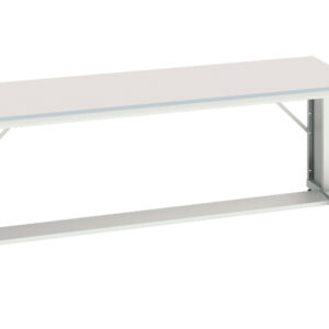 Strong Steek Work Table - Verso Cantilever Bench with Mfc Worktop. WxDxH: 2000X800X780mm Ral 7035 _SKU-16922329.16
