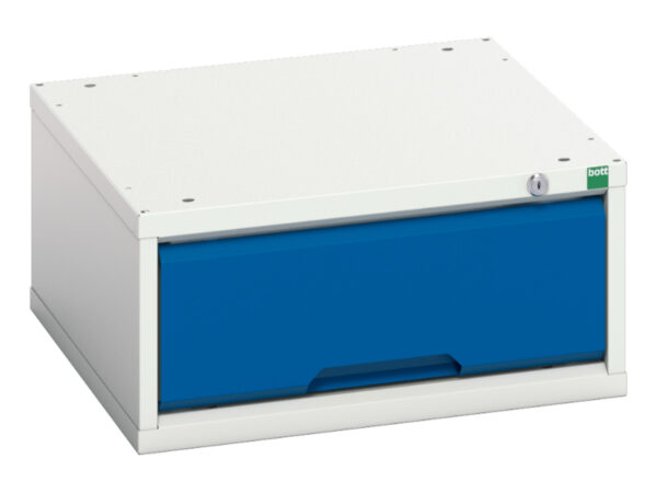 Workshop Steel Drawer Cabinet - with 1 Drawer. WxDxH: 525X550X250mm Ral 7035/5010 _SKU-16925000.11