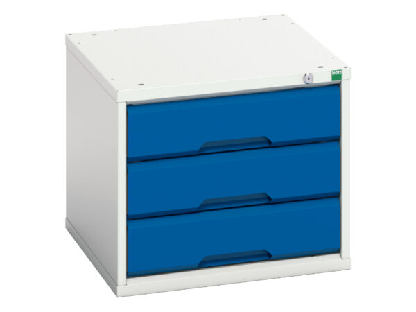 Bott Verso Drawer Cabinet - Verso Drawer Cabinet with 3 Drawers. WxDxH: 525X550X450mm Ral 7035/5010 _SKU-16925001.11