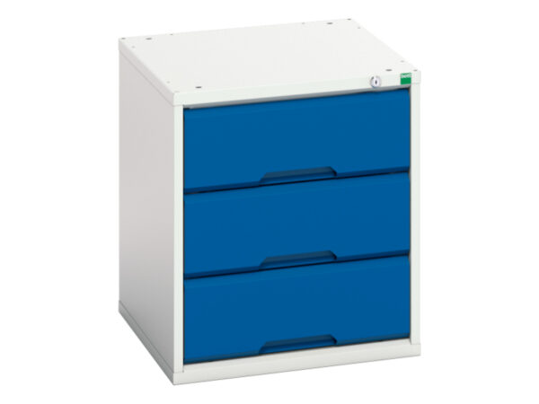 Bott Verso Cabinet - Verso Drawer Cabinet with 3 Drawers. WxDxH: 525X550X600mm Ral 7035/5010 _SKU-16925003.11