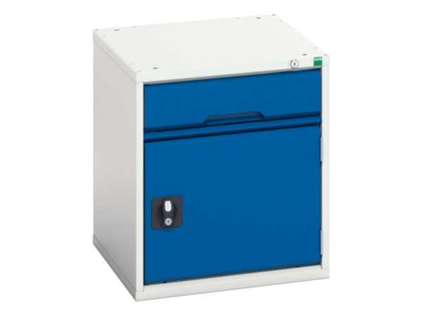 Bott Drawer Cabinet - Verso Drawer-Door Cabinet with 1 Drawer / Cupboard. WxDxH: 525X550X600mm Ral 7035/5010 _SKU-16925006.11