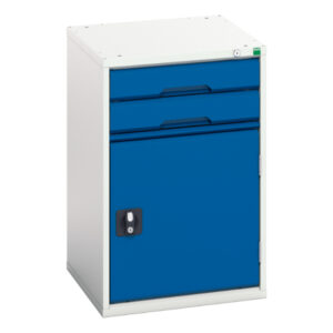 Bott 2 Drawer Cabinet - Verso 2 Drawer Cupboard. WxDxH: 525X550X800mm Ral 7035/5010 _SKU-16925016.11
