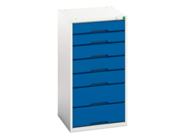 Bott Verso 7 Drawer Cabinet - WxDxH: 525X550X1000mm Ral 7035/5010 _SKU-16925049.11