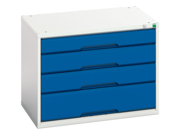 Metal Workshop Cabinet with Drawers - 4 Drawers. WxDxH: 800X550X600mm Ral 7035/5010 _SKU-16925104.11