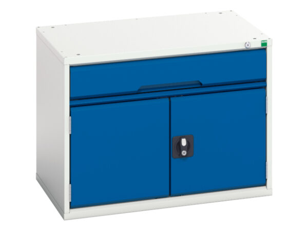 Bott Verso Drawer Door Cabinet - with 1 Drawer / Cupboard. WxDxH: 800X550X600mm Ral 7035/5010 _SKU-16925106.11