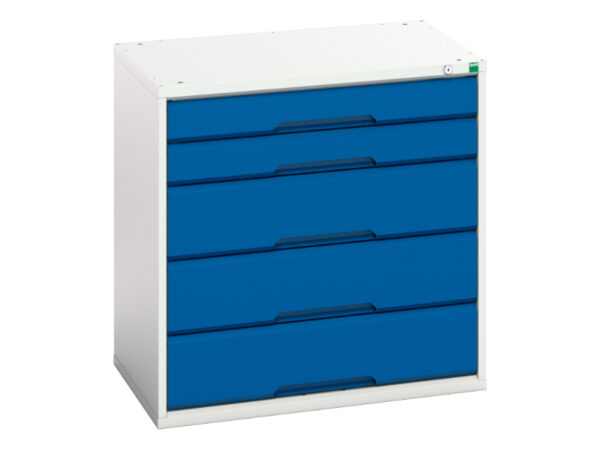 Bott Verso Industrial Chest of Drawers Metal - WxDxH: 800X550X800mm Ral 7035/5010 _SKU-16925112.11