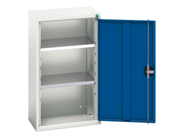 Verso Wall Cupboard with 2 Shelves. - WxDxH: 525X350X900mm Ral 7035/5010 _SKU-16926011.11