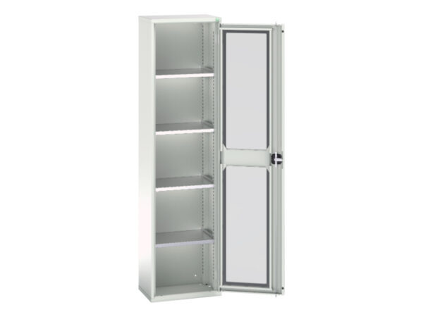 Verso Window Door Cupboard with 4 Shelves. WxDxH: 525X350X2000mm Ral 7035 _SKU-16926073.16