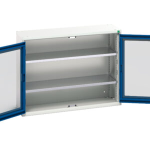 Verso Window Door Cupboard - with 2 Shelves. WxDxH: 1050X350X800mm Ral 7035/5010 _SKU-16926270.11