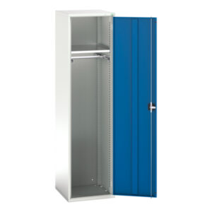 Ppe Storage Cupboard - Verso Ppe Cupboard with 1 Shelf, 1 Rail. WxDxH: 525X550X2000mm Ral 7035/5010 _SKU-16926350.11