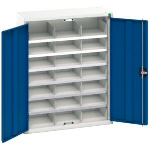 Verso Compartment Cupboard with 21 Compartments. WxDxH: 800X350X1000mm Ral 7035/5010 _SKU-16926402.11
