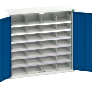 Verso Compartment Cupboard with 28 Compartments. WxDxH: 1050X350X1000mm Ral 7035/5010 _SKU-16926502.11