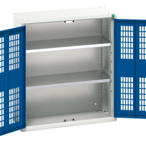 Verso Ventilated Door Cupboard with 2 Shelves. WxDxH: 800X350X900mm Ral 7035/5010 _SKU-16926731.11