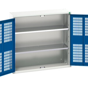 Verso Ventilated Door Cupboard with 2 Shelves. WxDxH: 1050X350X1000mm Ral 7035/5010 _SKU-16926752.11