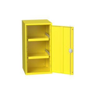 Flammable Storage Cupboard - Verso Hazardous Substance Cupboard with 2 Trays. WxDxH: 525X550X1000mm Ral 1023 _SKU-16926791. 12