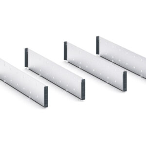 Bott Cabinet Drawer Dividers - Verso Adjustable Metal Divider Kit 5 Compartment for Cabinet - WxDxH: 800X550X100/125mm Galvanised Steel _SKU-16926820.51