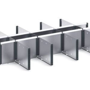 Verso Adjustable Metal Divider Kit 15 Compartment for Cabinet - WxDxH: 800X550X175mm Galvanised Steel _SKU-16926825.51